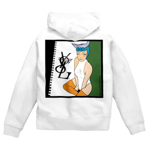 サケ嬢 Zip Hoodie