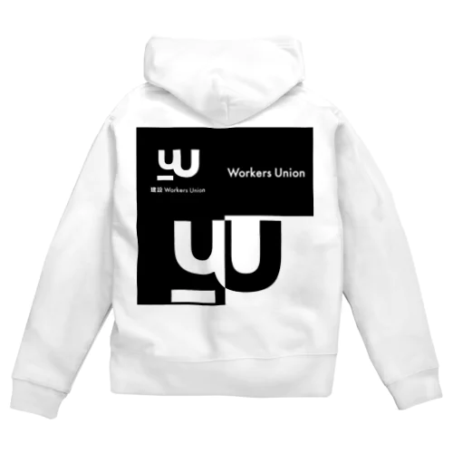 workersグラフィック Zip Hoodie