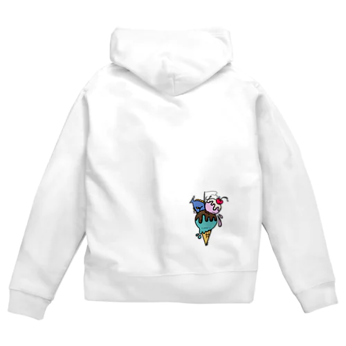 釣りアイス☆ Zip Hoodie