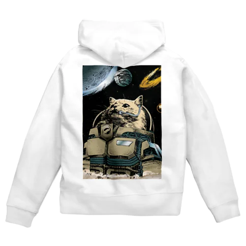 宇宙に行く猫 Zip Hoodie