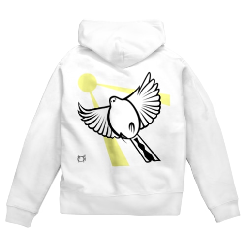 そらとぶ　シマエナガ Zip Hoodie