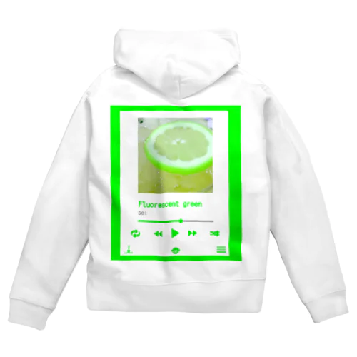 音楽プレイヤー風 Zip Hoodie