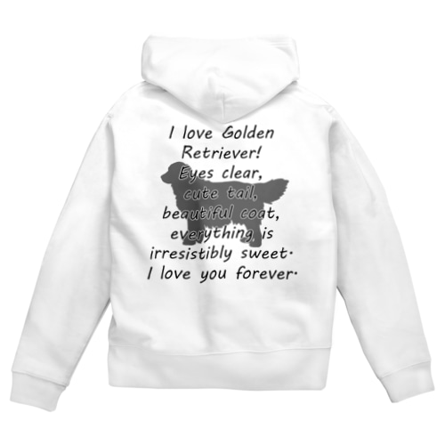 ゴールデンレトリバー Zip Hoodie