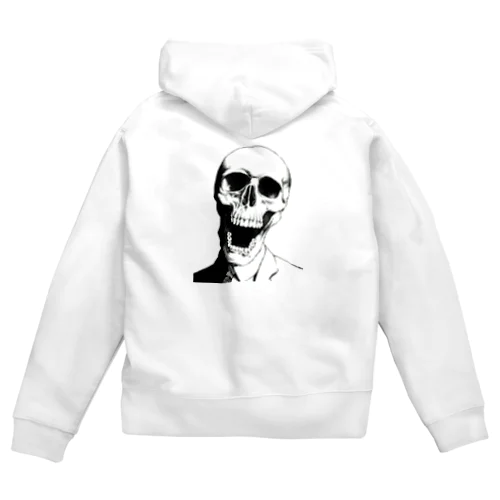 サラリーマン骸骨 Zip Hoodie