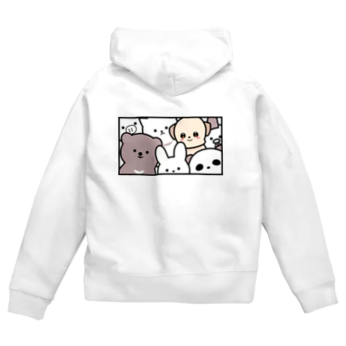 かくれんぼむーちゃん Zip Hoodie