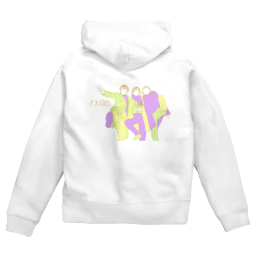 #besties3 Zip Hoodie