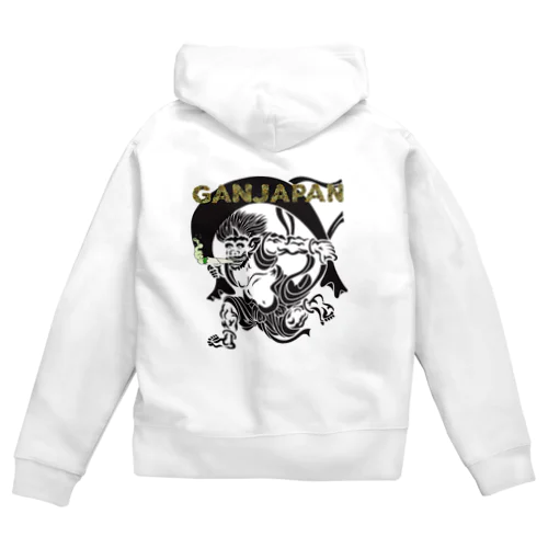 GANJAPAN 風神 Zip Hoodie