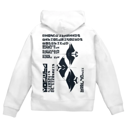 3種のマンタさん Zip Hoodie