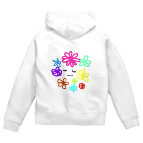 flower chan(フラワーちゃん) Zip Hoodie