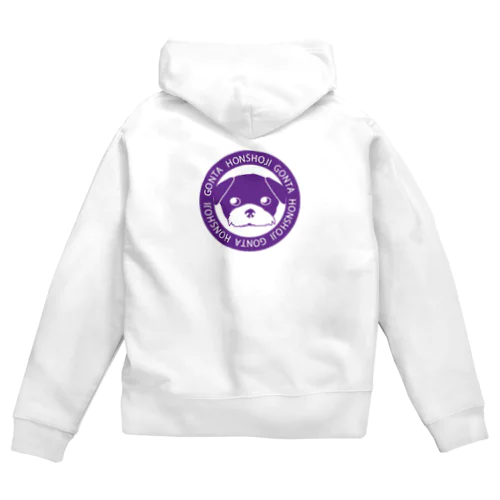 ゴン太 紫デザイン Zip Hoodie