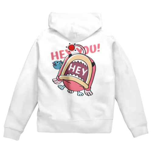 HEY YOU!*釣れたかもA* Zip Hoodie