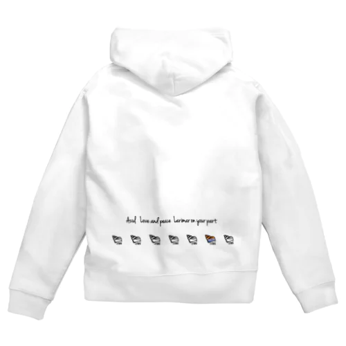 ワンカラーヤドカリ Zip Hoodie