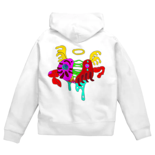 ちょーかわ裂け心臓ちゃん Zip Hoodie