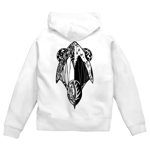 Pest mask Zip Hoodie