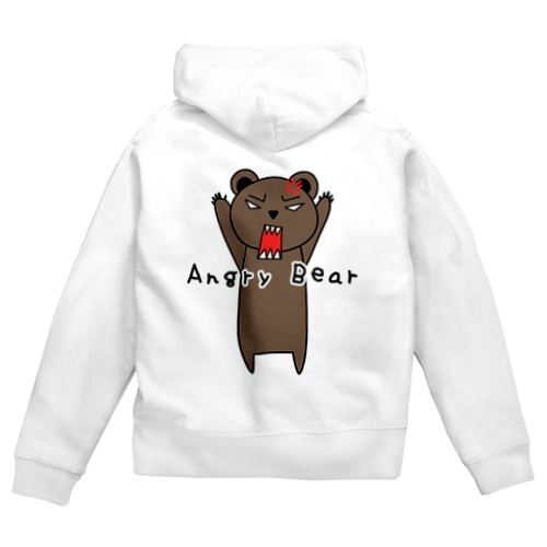 おこ熊 Zip Hoodie