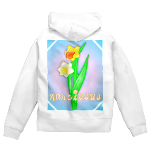 narcissus 水仙 Zip Hoodie