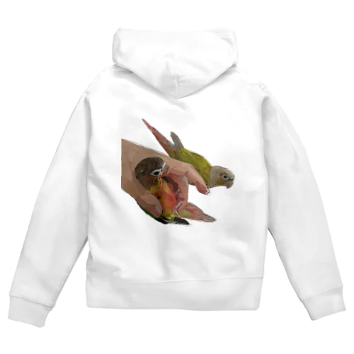 ウロコインコ　レイとヒカリ Zip Hoodie