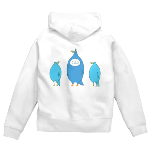 ねこタイツと青い鳥 Zip Hoodie