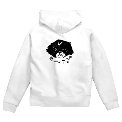 ベロ出し狆ちゃん Zip Hoodie