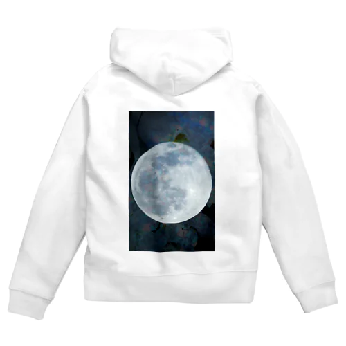 moon light, flower night Zip Hoodie