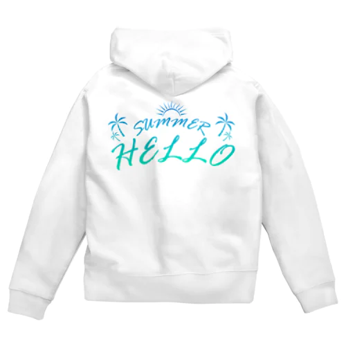 SUMMER HELLO Zip Hoodie