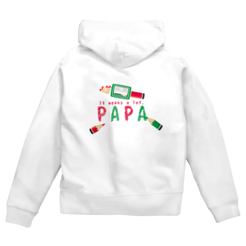 ちびた色鉛筆 PAPA*A Zip Hoodie