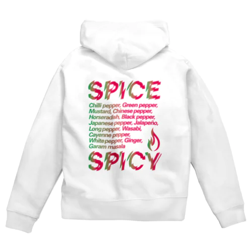 SPICE SPICY（Chili） ジップパーカー