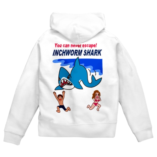 恐怖！シャクトリシャーク Zip Hoodie