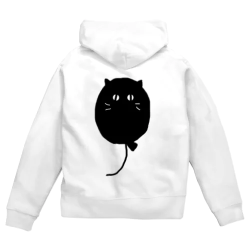 ふわふわふうせんクロ Zip Hoodie