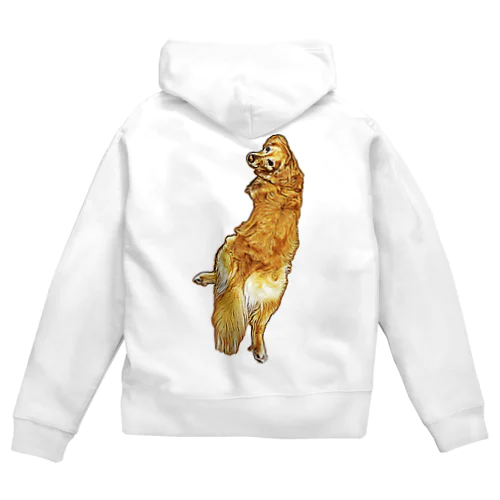 golden retriever Zip Hoodie