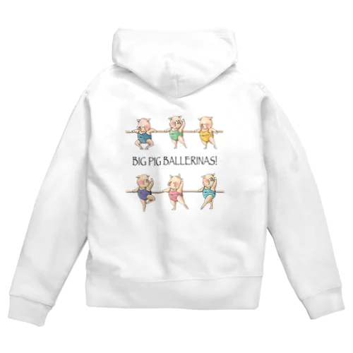 BAR LESSON PIGS: COLORED Zip Hoodie