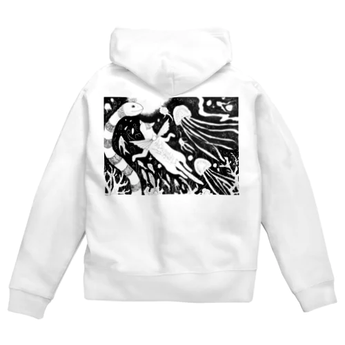 猫の国の海で Zip Hoodie