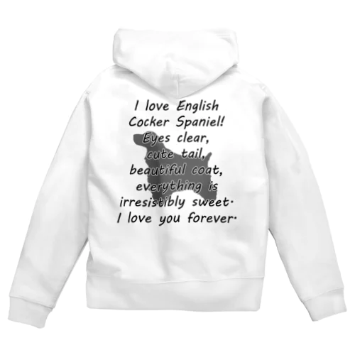 イングリッシュコッカースパニエル Zip Hoodie