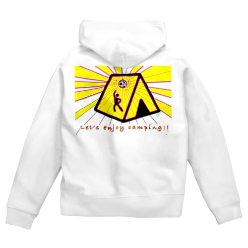 LET'S ENJOY CAMPING Zip Hoodie