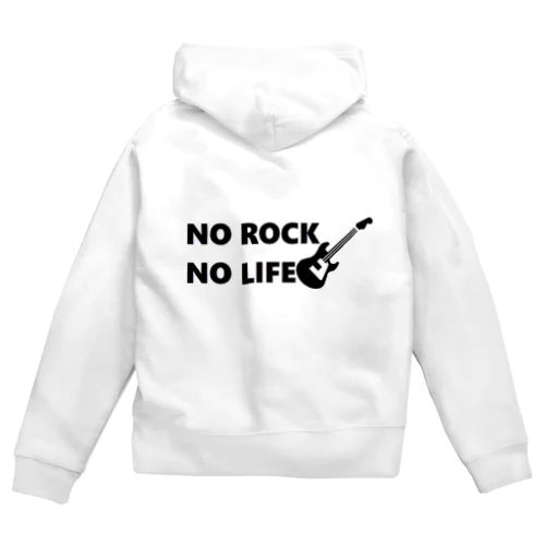 NO ROCK NO LIFE ジップパーカー