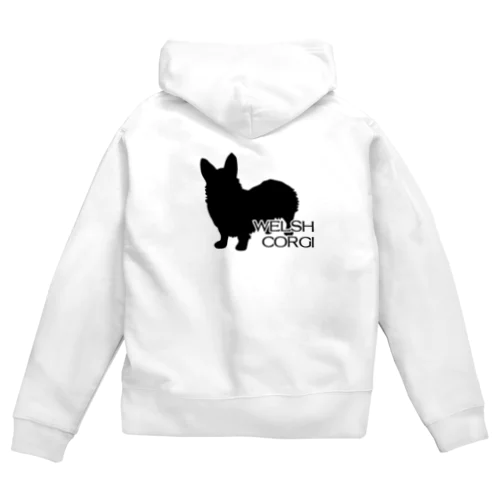 コーギー Zip Hoodie
