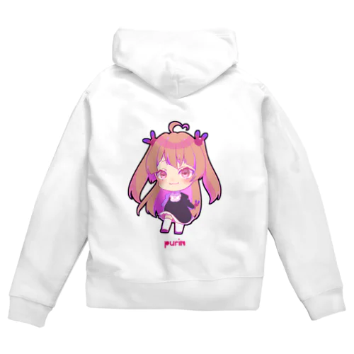 ぷりんちゃん Zip Hoodie