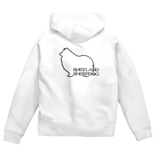 シェルティ Zip Hoodie