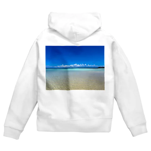 Breathing blue Zip Hoodie