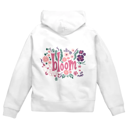 🌸 満開の花束（ピンク） Zip Hoodie