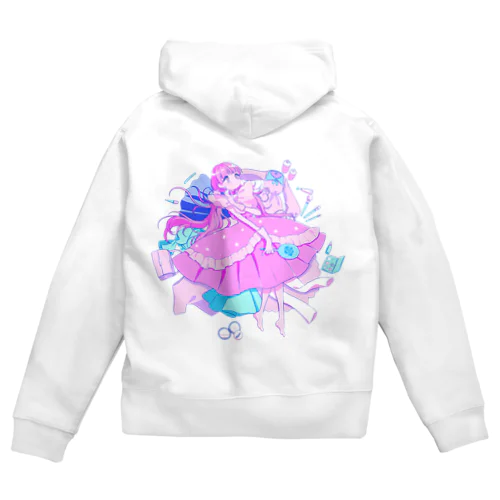 ららら　おめかし少女 Zip Hoodie