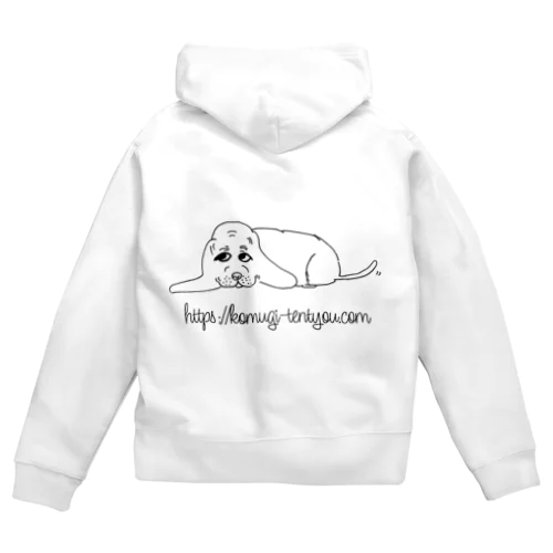小麦店長フェイス Zip Hoodie