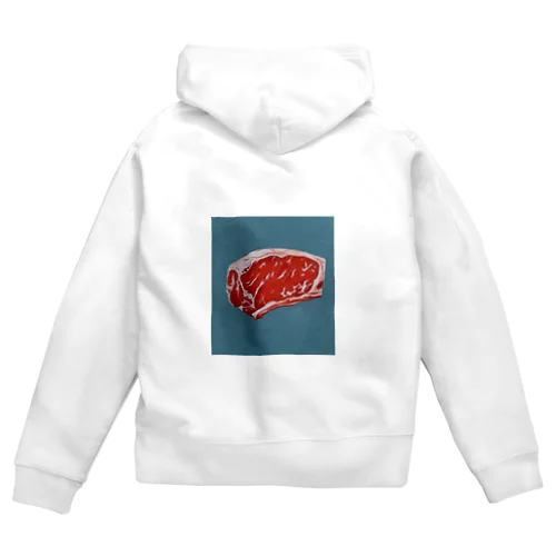 肉 Zip Hoodie