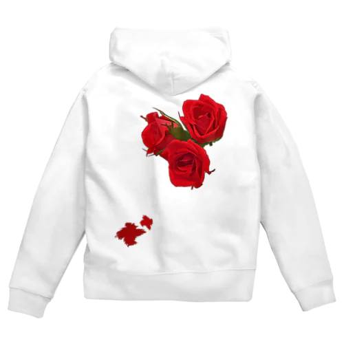 薔薇（ベルローズ） Zip Hoodie