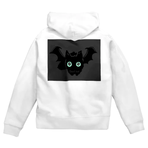 （背面ver.）悪魔みたいな猫 Zip Hoodie