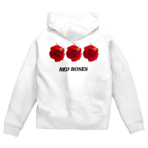 赤い薔薇_2111 Zip Hoodie