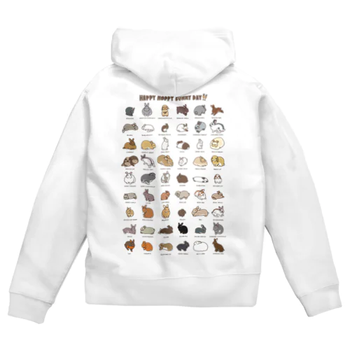 BUNNIES54 Zip Hoodie