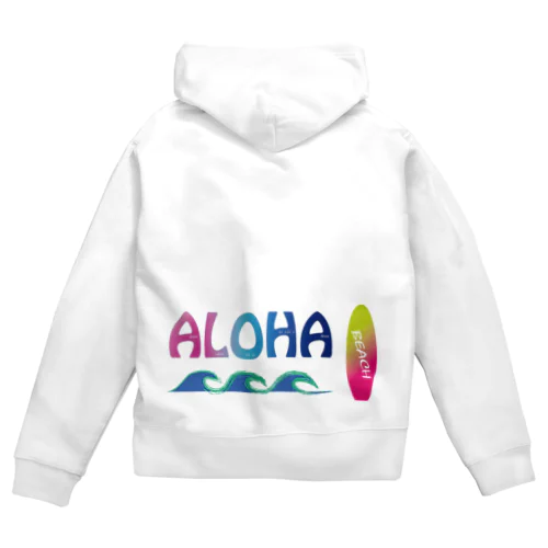 ALOHA★ パーカー Zip Hoodie