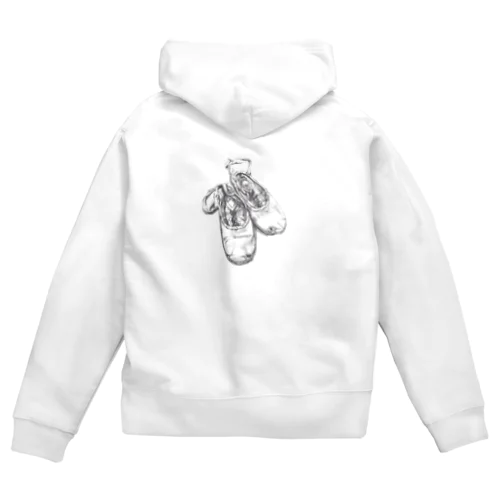 バレエシューズ２ Zip Hoodie