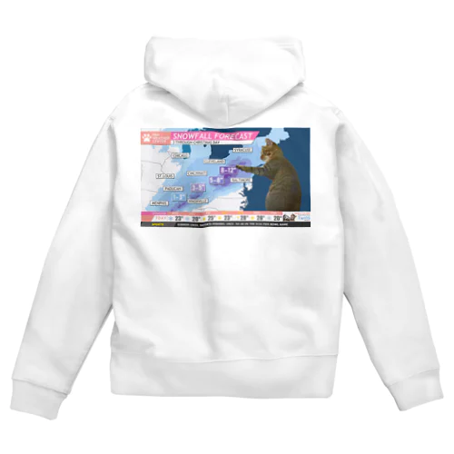 にゃんこWeather Report Zip Hoodie